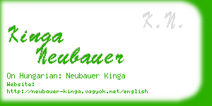 kinga neubauer business card